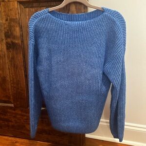LOFT Blue Crew Neck Sweater